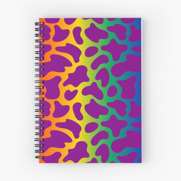 Item preview, Modern Graphic Cow Print Pattern | Rainbow & Purple designed and sold by Frohyou.