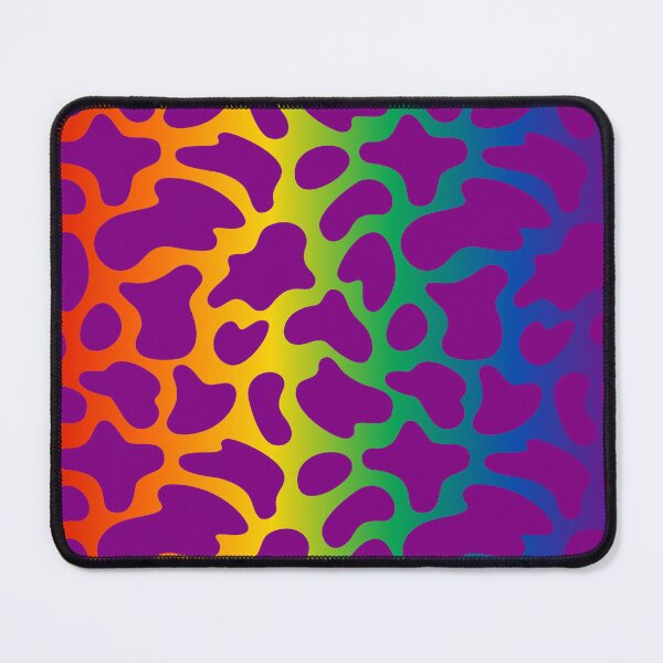 Item preview, Modern Graphic Cow Print Pattern | Rainbow & Purple designed and sold by Frohyou.