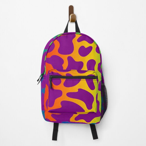 Item preview, Modern Graphic Cow Print Pattern | Rainbow & Purple designed and sold by Frohyou.