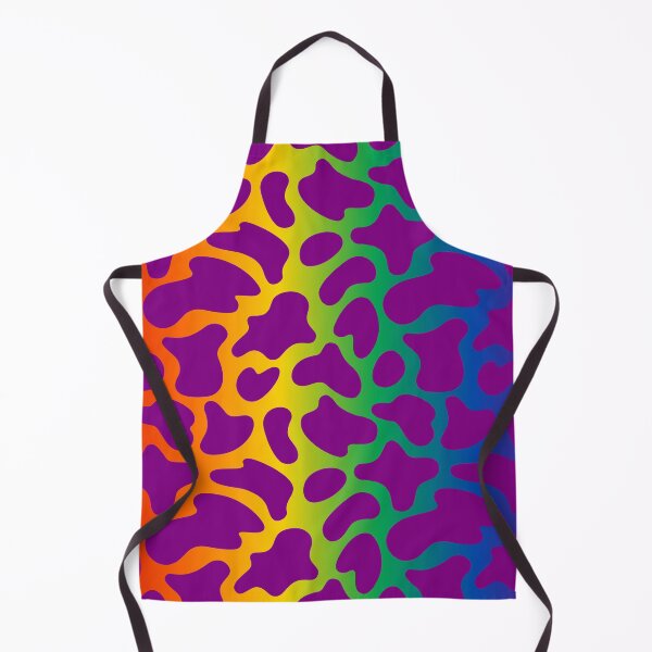 Item preview, Modern Graphic Cow Print Pattern | Rainbow & Purple designed and sold by Frohyou.