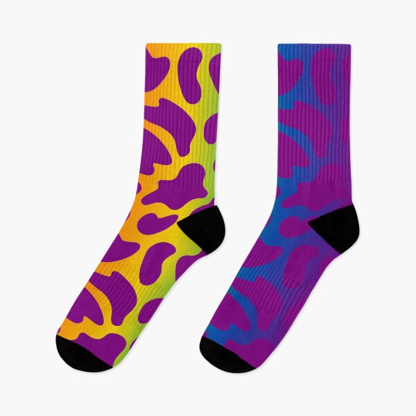 Item preview, Modern Graphic Cow Print Pattern | Rainbow & Purple designed and sold by Frohyou.