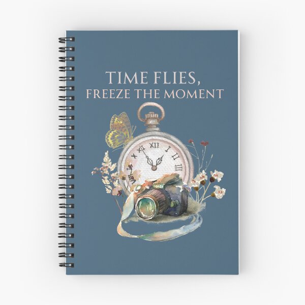 Item preview, Time Flies Freeze The Moment Vintage Camera & Pocket Watch Aesthetic designed and sold by TD-series.