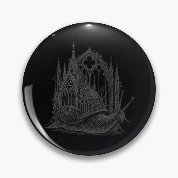 Item preview, Gothic Cathedral Snail – Victorian Dark Art Engraving designed and sold by laika-et-al.