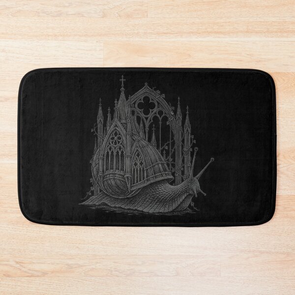 Item preview, Gothic Cathedral Snail – Victorian Dark Art Engraving designed and sold by laika-et-al.