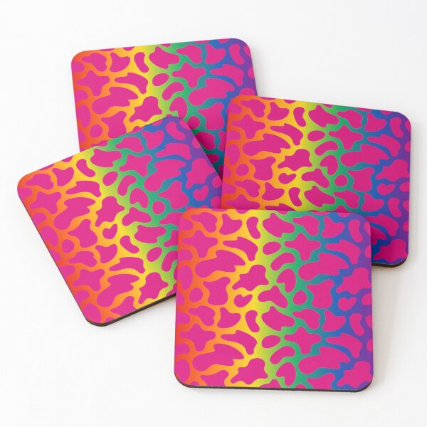Item preview, Modern Graphic Cow Print Pattern | Rainbow & Pink designed and sold by Frohyou.