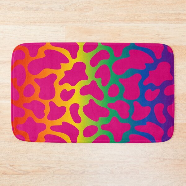 Item preview, Modern Graphic Cow Print Pattern | Rainbow & Pink designed and sold by Frohyou.