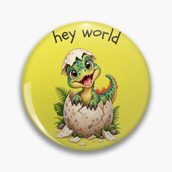 Item preview, Hatching Dino Greets World designed and sold by Giddy Bear Gifts.