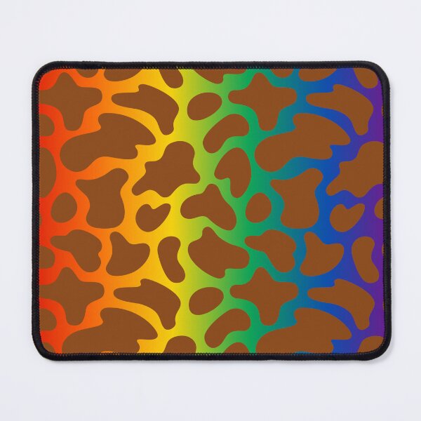 Item preview, Modern Graphic Cow Print Pattern | Rainbow & Brown designed and sold by Frohyou.