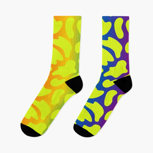 Item preview, Modern Graphic Cow Print Pattern | Rainbow & Chartreuse designed and sold by Frohyou.