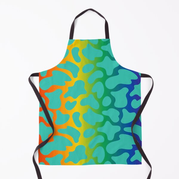 Item preview, Modern Graphic Cow Print Pattern | Rainbow & Teal designed and sold by Frohyou.