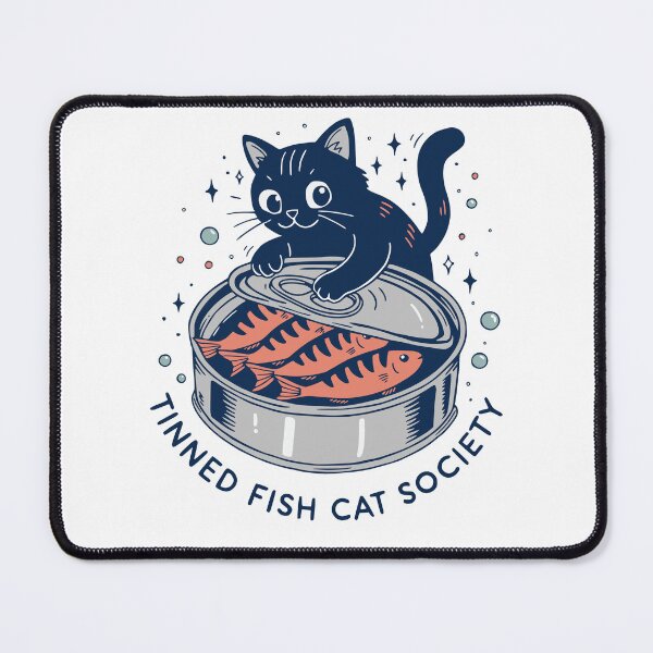Item preview, Tinned Fish Cat Society designed and sold by MaisiePumpkin.
