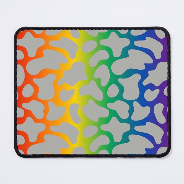 Item preview, Modern Graphic Cow Print Pattern | Rainbow & Gray designed and sold by Frohyou.
