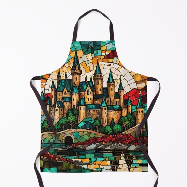Item preview, Stained Glass Kingdom: Fantasy Castle Mosaic designed and sold by Serene Strokes Art.