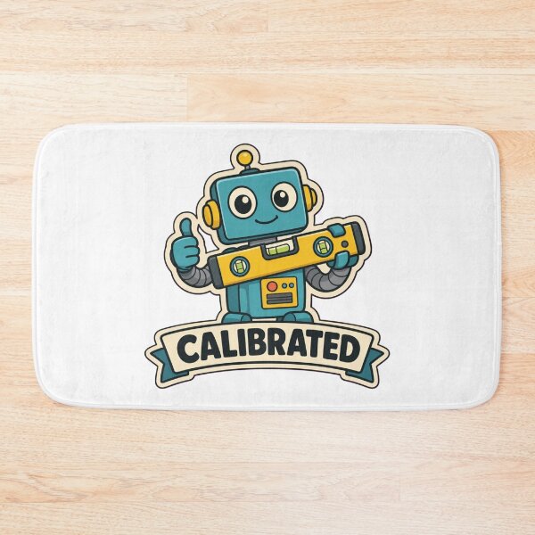 Item preview, Calibrated By Vibes | Funny Robotics Mechatronics Humour designed and sold by DebugLab.