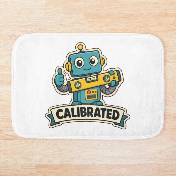 Item preview, Calibrated By Vibes | Funny Robotics Mechatronics Humour designed and sold by DebugLab.