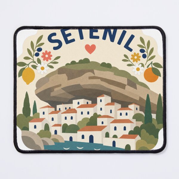Item preview, Setenil Spain Travel Souvenir Modern Folk Art designed and sold by VisualArtsOasis.
