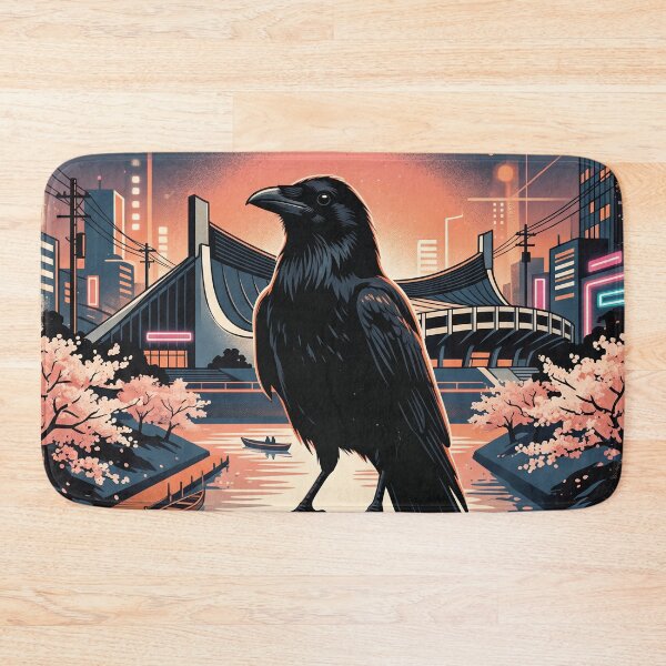 Item preview, Vintage Tokyo Black Crow Travel Art designed and sold by ZUMERI.
