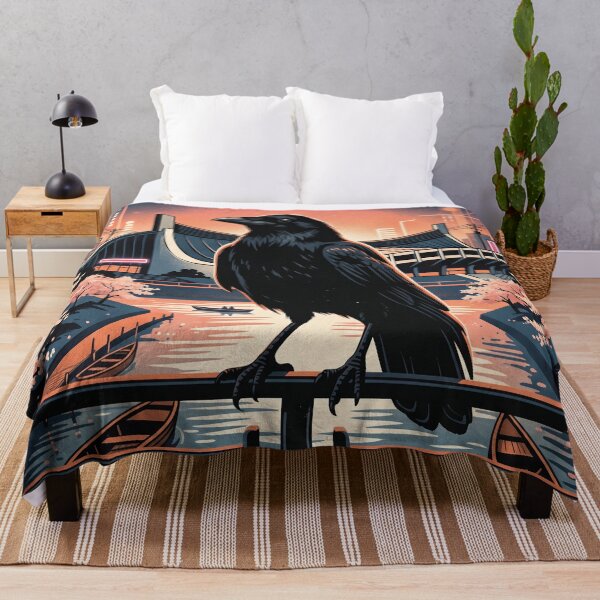 Item preview, Vintage Tokyo Black Crow Travel Art designed and sold by ZUMERI.