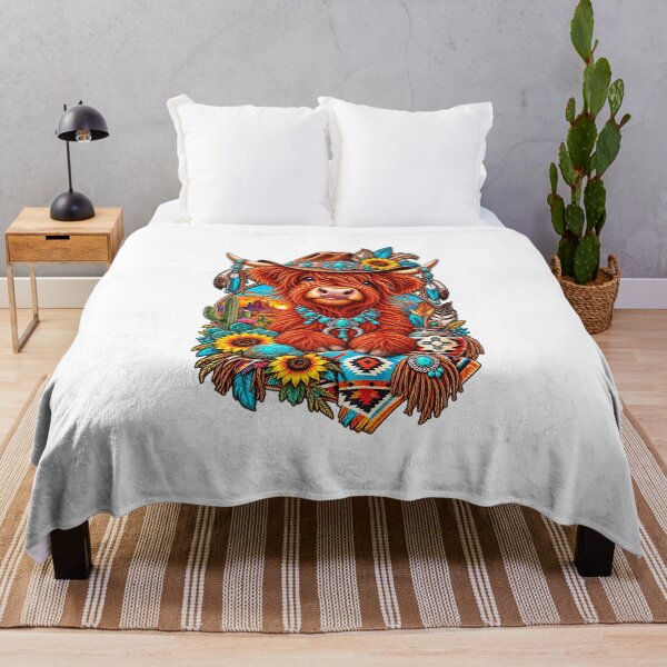 Item preview, Southwestern Red highland calf designed and sold by NativeGraffix.