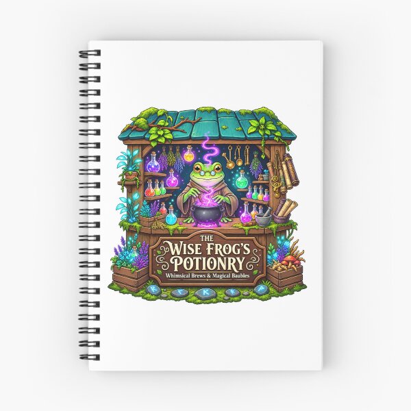 Item preview, The Wise Frog’s Potionry | Whimsical Brews & Magical Baubles designed and sold by MrDev.