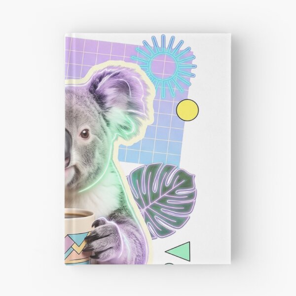 Item preview, Bright Side Fuel Retro Koala Coffee Vaporwave T-Shirt Design designed and sold by KIDEnia.