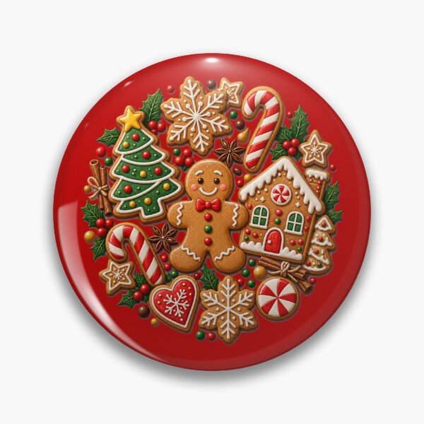 Item preview, Vintage Bakery Christmas Holiday Festive Gift - Christmas Gingerbread Man Cookie Collection designed and sold by Artycom.
