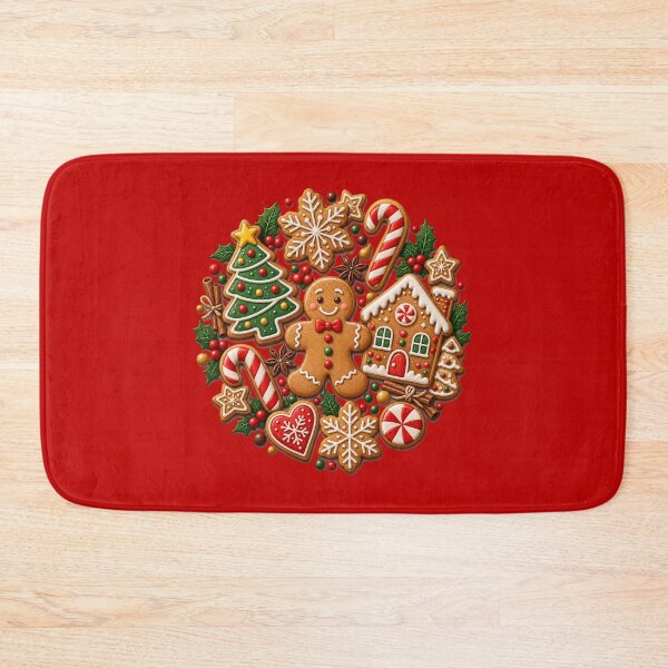 Item preview, Vintage Bakery Christmas Holiday Festive Gift - Christmas Gingerbread Man Cookie Collection designed and sold by Artycom.