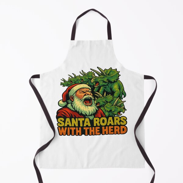 Item preview, Santa Roars With The Herd Christmas Dinosaurs designed and sold by ColeLaniTrading.