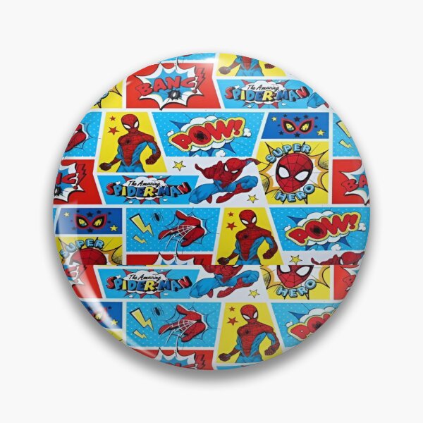 Item preview, A Fun and Colorful Pattern Featuring Iconic Superheroe Spiderman and Action Phrases in Bright Comic Book Style designed and sold by Matt_Smith.