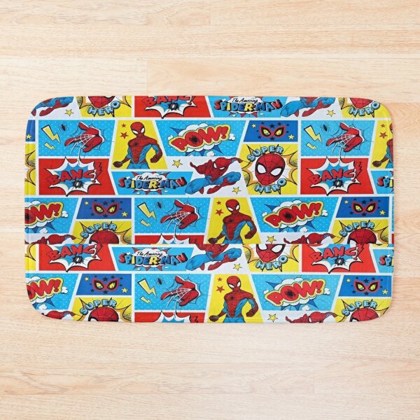 Item preview, A Fun and Colorful Pattern Featuring Iconic Superheroe Spiderman and Action Phrases in Bright Comic Book Style designed and sold by Matt_Smith.