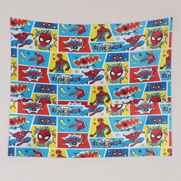 Item preview, A Fun and Colorful Pattern Featuring Iconic Superheroe Spiderman and Action Phrases in Bright Comic Book Style designed and sold by Matt_Smith.