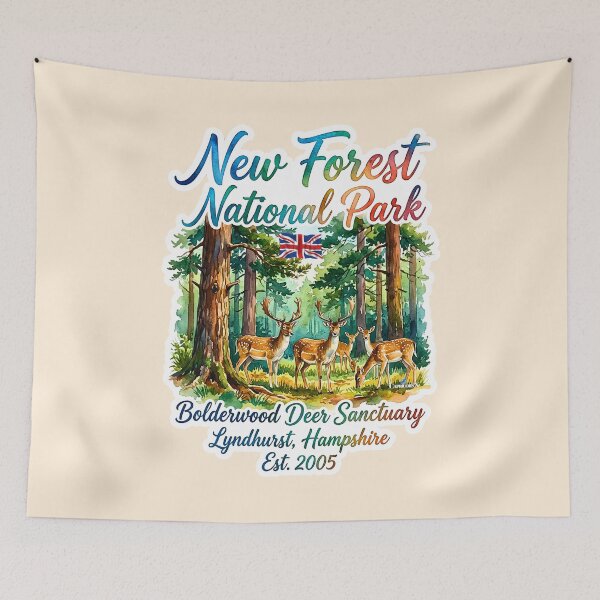 Item preview, New Forest Bolderwood Deer Sanctuary designed and sold by EvergreenPark - Tee Studio.