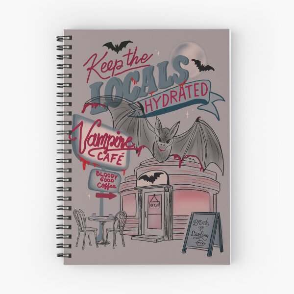 Item preview, Vampire coffee shop Halloween design designed and sold by BosskaDesign.