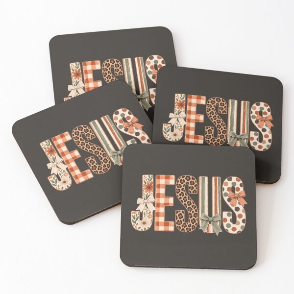 Item preview, Jesus Floral Leopard Autumn Typography designed and sold by Blinkwater Designs.