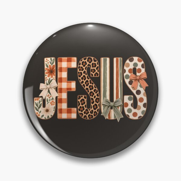 Item preview, Jesus Floral Leopard Autumn Typography designed and sold by Blinkwater Designs.