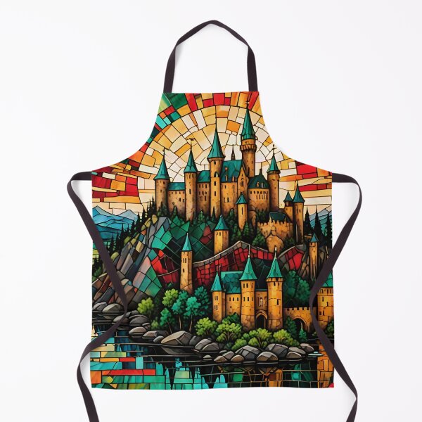 Item preview, Island Fortress: Radiant Stained Glass Sun designed and sold by Serene Strokes Art.