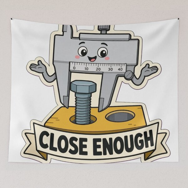Item preview, Tolerance Is A Suggestion | Funny Mechanical Engineer Humour designed and sold by DebugLab.