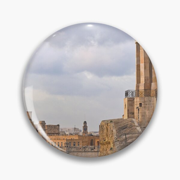 Item preview, The Siege Bell War Memorial atop the historic fortifications of Valletta, Malta designed and sold by goceris.