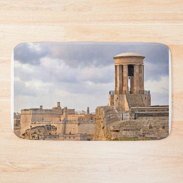 Item preview, The Siege Bell War Memorial atop the historic fortifications of Valletta, Malta designed and sold by goceris.