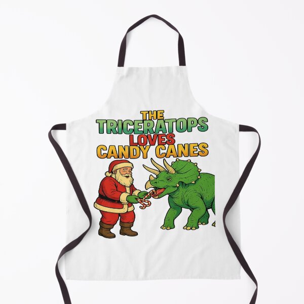 Item preview, The Triceratops Loves Candy Canes Christmas Dinosaur Santa designed and sold by ColeLaniTrading.