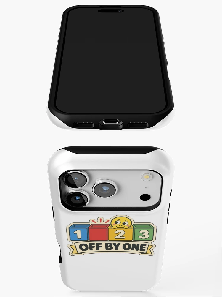 Thumbnail 3 of 4, iPhone Case, Off By One Error | Funny Computer Science Student Humour designed and sold by DebugLab.