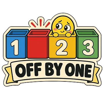 Artwork thumbnail, Off By One Error | Funny Computer Science Student Humour by DebugLab