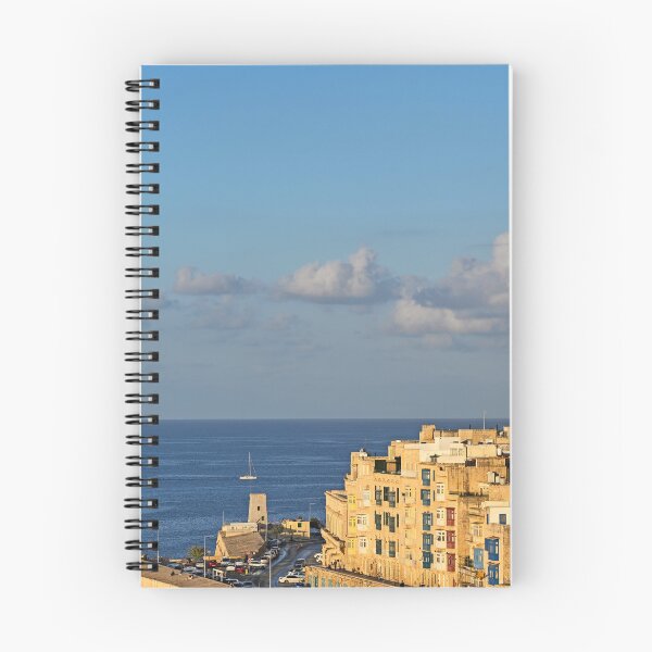 Item preview, Spire of St Paul's Pro-Cathedral and Mediterranean Sea,Valletta, Malta designed and sold by goceris.