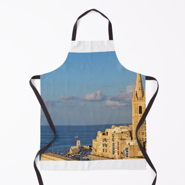 Item preview, Spire of St Paul's Pro-Cathedral and Mediterranean Sea,Valletta, Malta designed and sold by goceris.