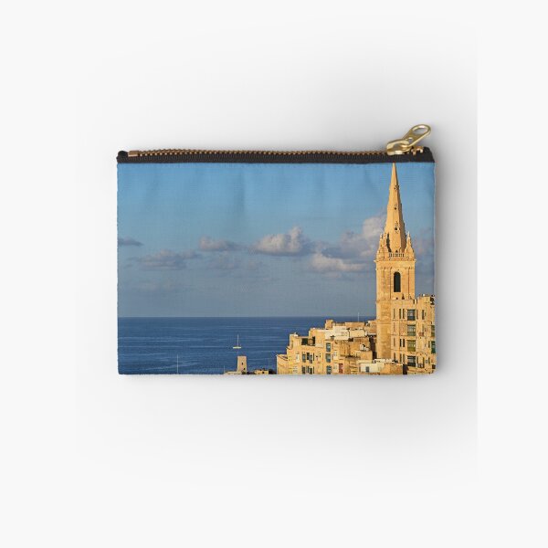 Item preview, Spire of St Paul's Pro-Cathedral and Mediterranean Sea,Valletta, Malta designed and sold by goceris.