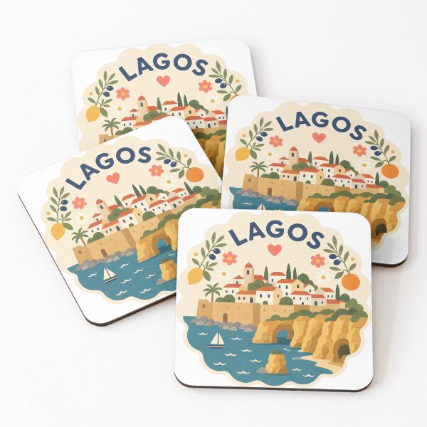 Item preview, Lagos Portugal Travel Souvenir Modern Folk Art designed and sold by VisualArtsOasis.