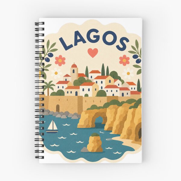 Item preview, Lagos Portugal Travel Souvenir Modern Folk Art designed and sold by VisualArtsOasis.