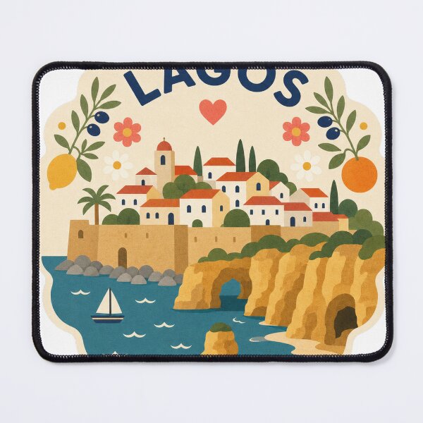 Item preview, Lagos Portugal Travel Souvenir Modern Folk Art designed and sold by VisualArtsOasis.