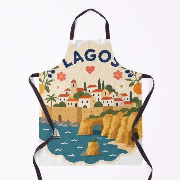 Item preview, Lagos Portugal Travel Souvenir Modern Folk Art designed and sold by VisualArtsOasis.