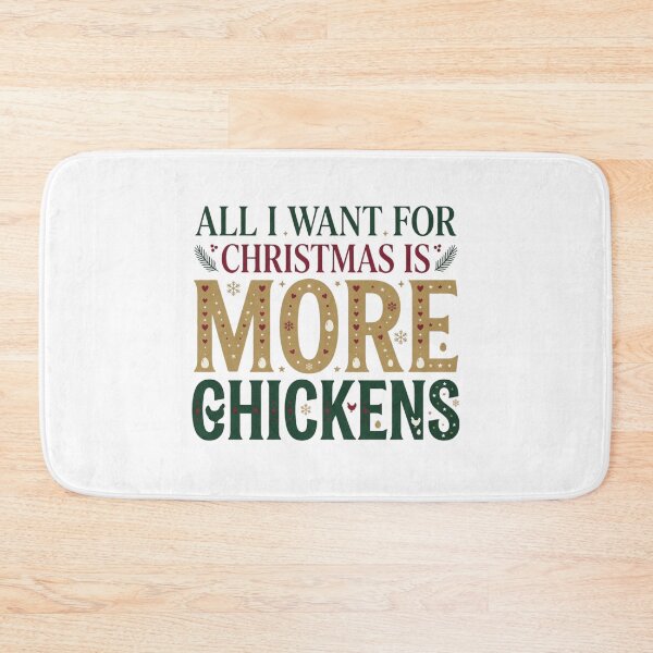 Item preview, All I Want For Christmas Is More Chickens Funny Backyard Chicken Keeper Holiday designed and sold by raedattia.